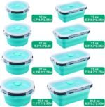 Sudaya 8 Pack Collapsible Food Storage Containers With Lids, Collapsible Storage Containers Sets Silicone Collapsible Bowls For Camping, RV Accessories, Travel Trailer Must - Image 4
