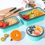 Sudaya 8 Pack Collapsible Food Storage Containers With Lids, Collapsible Storage Containers Sets Silicone Collapsible Bowls For Camping, RV Accessories, Travel Trailer Must - Image 5