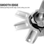 13-piece Measuring Cups and Spoons Set, 18/8 Stainless Steel Heavy Duty Ergonomic Handle with Ring Connector, Silver - Image 3