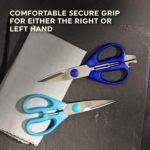 Chicago Cutlery 2-Pack Soft Grip Kitchen Scissors Shears With Bottle Opener, All Purpose Stainless Steel Utility Scissors, For Everyday Kitchen Office Home Arts & Craft - Image 4