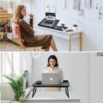 Laptop Desk for Bed Couch,Lap Desk for Laptop,Portable Laptop Stand for Desk,Small Adjustable Laptop Desk,Foldable Bed Table for Laptops and Writing, Bed Tray Table with Cup Holder(Black) - Image 4