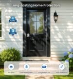 Veise Keypad Door Lock with Handle, Keyless Entry for Front Door & Bedroom, Electronic Lock with Code, Auto-Locking, Easy Installation, Passage Mode, Satin Nickel - Image 5