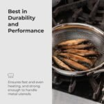 Black Cube Quick Release 12.5-Inch Nonstick Fry Pan - Stainless Steel Induction Frying Pan - Hybrid Cookware - Induction Cookware - Image 4