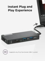 Lenovo – USB-C 7-in-1 Hub – Computer Networking Laptop Accessory – Laptop Docking Station - 4K via HDMI, 3 USB-A devices, 2 SD/TF Card Readers USB-C Power Pass Through - Image 5