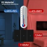 WiFi Smart Push Button Light Switch, Neutral Wire Required, Single-Pole, Single-Gang 3-Button, Works with Alexa, 2.4GHz, Non-Dimmable, Black - Image 5