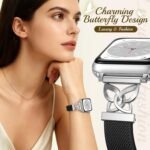 Stretchy Band Compatible with Apple Watch 49mm 46mm 45mm 44mm 42mm 41mm 40mm 38mm, Braided Elastic Butterfly Nylon Strap for iWatch Series 11 10 9 8 7 6 5 4 3 2 1 SE 3/2/1 Ultra 3/2/1 - Image 4
