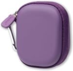 CaseSack Case for JLab Go Pop+,Go Air Pop, Air Tones+/ Tones, JBuds Mini True Wireless Earbuds, Compact Organizer for The Charger case and Charger Cord (Purple) - Image 3