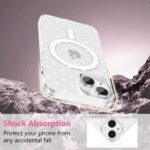 ZTOFERA Magnetic for iPhone 15 Case,Cute Polka Dot Phone Case Aesthetic Striped Clear Trendy Slim Soft Shockproof Protective Phone Cover for Women Girls, White Dot - Image 5