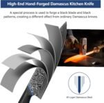 FINTISO Chef Knife 8 inch, 67-Layer Japanese Damascus Steel Kitchen Knife, Sharp Knife with G10 Handle, Professional Cooking Knives for Home and Kitchen - Image 5