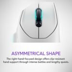 Alienware Wireless Gaming Mouse AW620M - Wireless/Wired, 1 x USB - 4 pin USB Type A, 26000 dpi, 3.52oz (99g) Weight, 7 Buttons, Non-Slip Grip, up to 140 Hours of Gaming - Lunar Light - Image 3