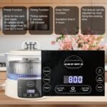 Low Carb Rice Cooker,3L Multifunction Low Sugar Rice Cooker Small,Reservable & Timable,4H Keep Warm,Cooking,Simmering,Stewing,Steaming All In One,Ideal for Small Familie,Apartment(3L,Beige) - Image 5