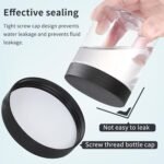 36PCS 8OZ Plastic Jars with Screw On Lids,Labels Refillable Empty Round Slime Containers for Storing Dry Food, Honey Jam, Cream, Butter, Lotion (Black) - Image 4