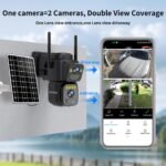 Security Cameras Outdoor WiFi,5G/2.4G Cameras for Home Security Solar Power with Dual Lens,Motion Detection,Night Vision,2-Way Audio,Weather Proof,No Subscription Fee - Image 3