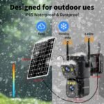 Security Cameras Outdoor WiFi,5G/2.4G Cameras for Home Security Solar Power with Dual Lens,Motion Detection,Night Vision,2-Way Audio,Weather Proof,No Subscription Fee - Image 6