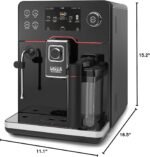 Gaggia Accademia Luxury Italian Fully Automatic Espresso Machine with 19 Customized drink settings,0.5 Liters,RI9782/46 Brushed Stainless - Image 5