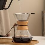 Pour Over Coffee Maker With Wood Sleeve，13.5oz/400mlPour Over Coffee Dripper,Pour Over Coffee Maker Set With Cork Stopper (13.5oz/400ml) - Image 3