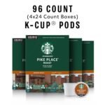Starbucks K-Cup Coffee Pods, Medium Roast Hot or Iced Coffee, Pike Place Roast, 96 Keurig Pods ​ - Image 3
