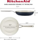 KitchenAid Hard Anodized Ceramic Nonstick Frying Pan/Skillet, 10 Inch - Matte Black - Image 3