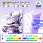 Amzfast 27 inch 1440P 200Hz/180Hz White Gaming Monitor, 2K QHD (2560 ×1440),MPRT 1ms Fast IPS | HDR400 & TÜV Rheinland Eye Care & 12 Months Exchange (HDMI & DP Cable) - Image 6