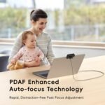 Nisheng Upgrade 4K Webcam for PC, PDAF Auto Focus, Dual AI Noise-Cancelling Mics, 1080P/60FPS, Mini Camera w/Privacy Cover, Plug & Play USB Webcam for Zoom/Teams/OBS/Xbox - Image 4