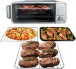 N FLIP 10-in-1 Digital Air Fryer Convection Toaster Oven, Space-Saving Flip-Up Design, 1800W Countertop Oven for Baking, Roasting, Broiling & Dehydrating, Stainless Steel - Image 3