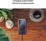Samsung Galaxy Magnet Wireless Charger, Cordless Super Fast Charging, Powerful Design, Built-in Magnets, No-Slip Surface, Dark Gray - Image 3
