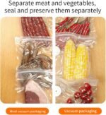 ICEDOG Portable Vacuum Sealer Kit - 30 Reusable Bags Included | Compact Handheld Food Saver for Meat, Cheese & More | Powerful Seal Technology | Ideal for Home, Camping & Travel (30) - Image 6