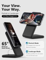 Mag.Safe Charger - iPhone Charger Stand, Fast Magnetic Wireless Charger for iPhone 17/16/15/14/13/12 Series - Black - Image 3