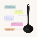 GIR: Get It Right Silicone Ladle Spoon –High Heat Resistant Kitchen Tool, Durable Cooking Utensil for Serving Soups, Stews, Sauces, and Dressings, Ultimate - 13IN - Slate - Image 4