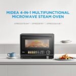 Midea 4-in-1 Multifunctional Microwave Steam Oven, Combo Air Fryer, Steamer & Microwave Oven, 32 Auto Functions, Adjustable Power and Temperature, Color Screen Touch Control, 0.9CU.FT./23L - Image 3