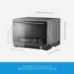 Midea 4-in-1 Multifunctional Microwave Steam Oven, Combo Air Fryer, Steamer & Microwave Oven, 32 Auto Functions, Adjustable Power and Temperature, Color Screen Touch Control, 0.9CU.FT./23L - Image 6