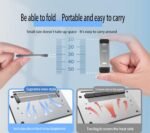 Portable Invisible Laptop Stand Mini Aluminum Cooling Pad Keyboard Riser Ergonomic with Computer Keyboard Stand, Laptop Kickstand, Laptop Legs, Light Grey - Image 4