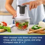 Oster 3-Cup Mini Food Chopper with Glass Bowl, for Kitchen Prep - Image 3