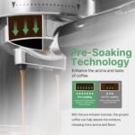 Espresso Machine 20 Bar, Touchscreen Espresso Maker with Automatic Milk Frother for Cappuccino Latte, Expresso Coffee Machine for Home with Dual Heating System and Dual Pump - Image 4