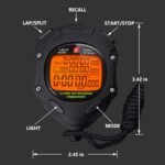 Digital Stopwatch Timer with Back Light Stop Watch 0.001second Timing|100 Lap Memory,Large dispaly Alarm Clock for Coach Sports Swimming Running Marathon Competition(100LAP(Back Light)) - Image 3