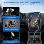 YUHENG Car Cup Holder Mount with 360° Rotation Adjustable Gooseneck,Car Phone Holder Mount for All Smartphones Cup Holder Cell Phone Automobile Cradles - Image 3