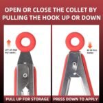 Pack of 3 Stainless Steel Kitchen Tongs with Silicone Tips – Non-Stick Cooking, Grilling & BBQ Tongs for Serving, Dishwasher Safe, 7", 9" & 12" (Pack of 3 Red) - Image 3