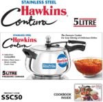 Hawkins 5 Litre Contura Pressure Cooker, Stainless Steel Inner Lid Cooker, Handi Cooker, Induction Cooker, Silver (SSC50) - Image 3