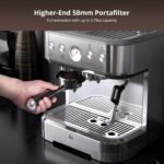 Professional Espresso Machine with Built-In Grinder and Milk Frother, 15 Bar Cappuccino and Latte Maker, Gift for Coffee Enthusiasts, Mom, Dad - Image 3