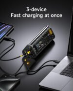 SHARGEEK 170 Power Bank, 140W PD3.1 Portable Charger 24,000mAh/ 86.4Wh High Capacity with Smart Display, 170W Total Output Battery Pack for Laptop MacBook Pro iPhone 17/16/15/14 Series - Image 4