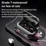 M41 Bluetooth Ear Buds, True Wireless Earbuds 120Hrs Playback with 1200mAh Battery, IPX7 Waterproof Bluetooth Earphones for Android, iPhone, PC, Laptop (Black) - Image 4