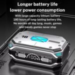 M41 Bluetooth Ear Buds, True Wireless Earbuds 120Hrs Playback with 1200mAh Battery, IPX7 Waterproof Bluetooth Earphones for Android, iPhone, PC, Laptop (Black) - Image 5