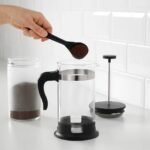 I-K-E-A UPPHETTA French Press Coffee Maker, Glass/Stainless Steel 34 oz, Black - Image 3