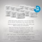 12 Pack Replacement Charcoal Water Filters for All Cuisinart Coffee Machines - Cuisinart Compatible (NOT KEURIG) Filters Fit Both Newer & Older Models Cuisinart Coffee Makers - Image 3