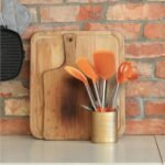7PCS Cooking Utensil Set, Stainless Steel Handles, Silicone Non-Toxic BPA-Free, Kitchen Spatulas, Kitchen Tools Gift Set for Nonstick Cookware Food-Grade Heads - Silicone Gadgets (Orange) - Image 5