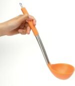 7PCS Cooking Utensil Set, Stainless Steel Handles, Silicone Non-Toxic BPA-Free, Kitchen Spatulas, Kitchen Tools Gift Set for Nonstick Cookware Food-Grade Heads - Silicone Gadgets (Orange) - Image 6