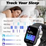 Smart Watch for Men Women with Bluetooth Call,Alexa Built-in Smartwatch,1.8" DIY Dial Fitness Watch with 100+ Sport Mode,IP68 Waterproof Watch Compatible with Android iOS - Image 4