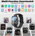 Smart Watch for Men Women with Bluetooth Call,Alexa Built-in Smartwatch,1.8" DIY Dial Fitness Watch with 100+ Sport Mode,IP68 Waterproof Watch Compatible with Android iOS - Image 6