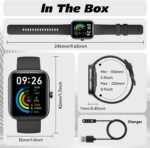 Smart Watch for Men Women with Bluetooth Call,Alexa Built-in Smartwatch,1.8" DIY Dial Fitness Watch with 100+ Sport Mode,IP68 Waterproof Watch Compatible with Android iOS - Image 8