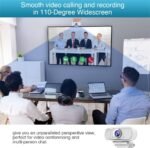 HZQDLN Webcam for PC, HD 1080P Webcam with Microphone, 110° Wide Angle USB Plug & Play - Noise Canceling for Video Calls, Streaming, Gaming - Built-in Privacy Shutter & Tripod - Image 3
